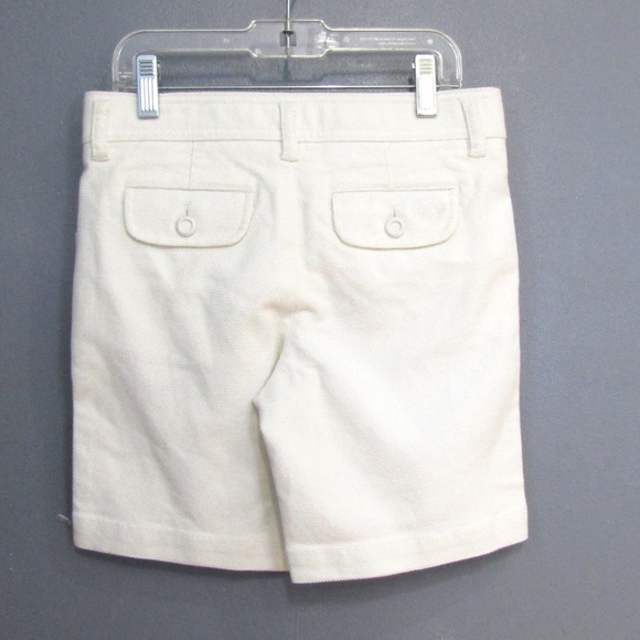 NEW Juicy Couture White Woven Gold Metallic Shorts - Picture 3 of 4